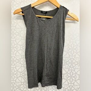 NWT Terez gray tank. Girls size XL. Unique style - cross over back